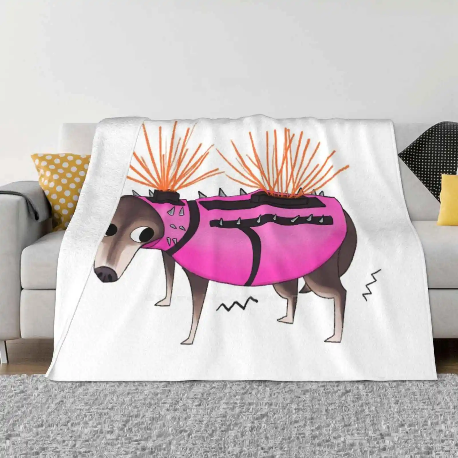 Жилет с койотом мягкое теплое легкое тонкое одеяло маленькая собака тревога мем