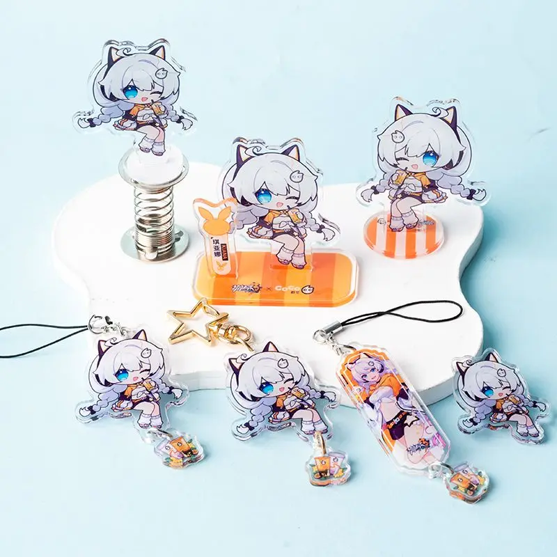 Honkai Impact 3 Valkyrie Kiana Elysia 7 шт. акриловый брелок для сумки фотопластина декор стола