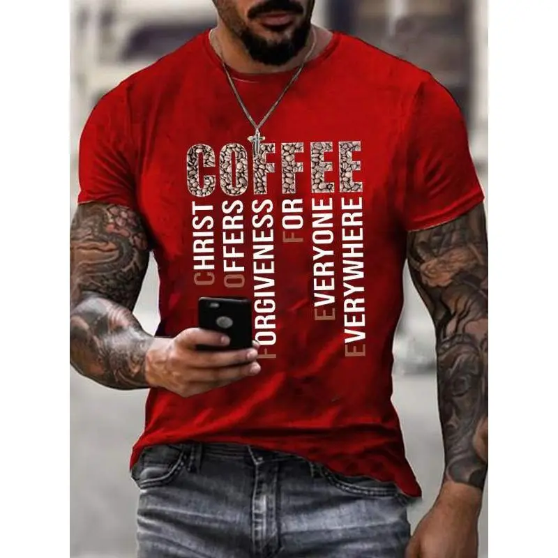 

Badassdude Christ Offers Forgiveness For Everyone Everywhere Printing Men's Casual Fashion T-shirt