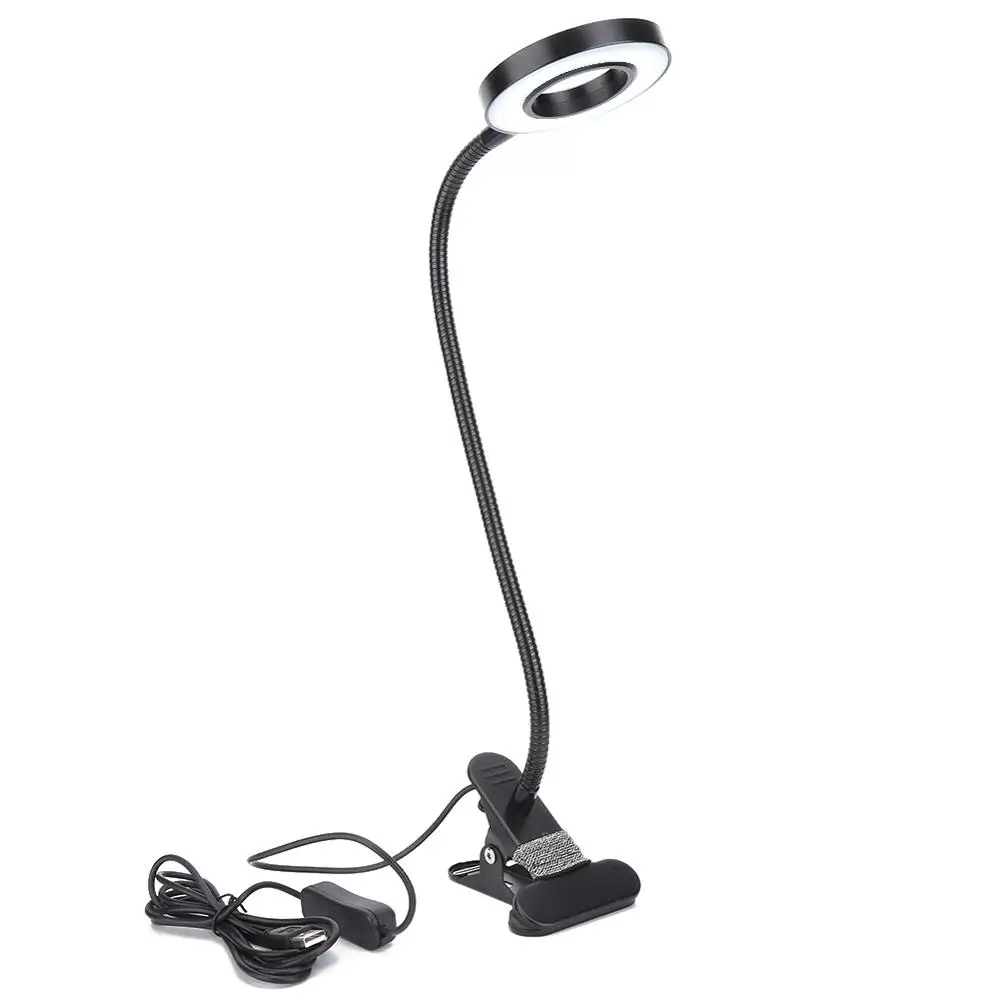 

USB 6500K LED Tattoo Work Desktop Clip Light Manicure Reading Eyelash Extension Eyebrow Eye Lip Cosmetic Eye Care Lighting Tools