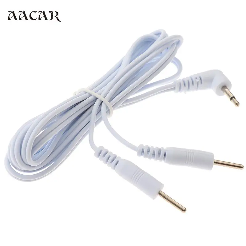 

1PC 1.2M 2 Way Electrotherapy Electrode Lead Wires Cable For Connection Massage Stimulator Electrode Wire New