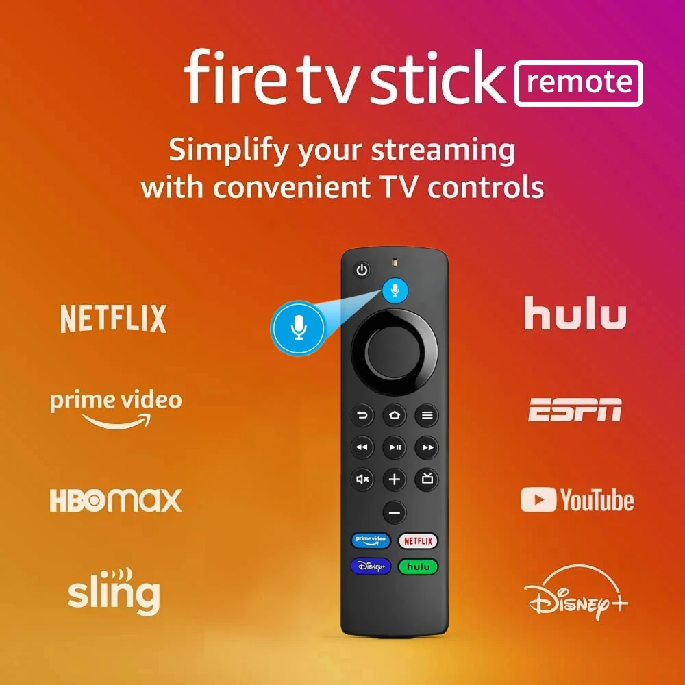 Пульт дистанционного управления Bluetooth для Fire TV 4K Макс. 3-го поколения Stick Lite Cube с
