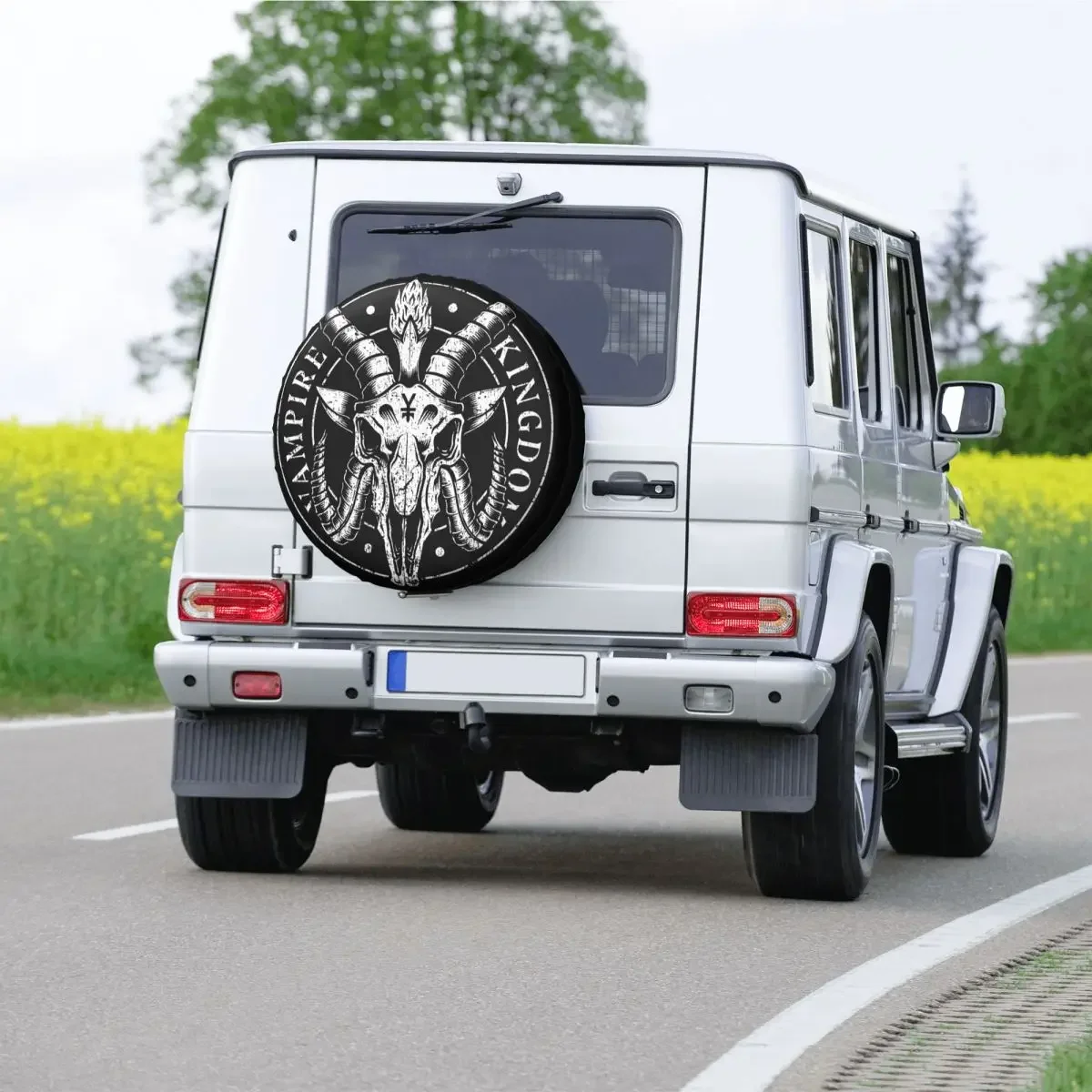 Чехол на запасное колесо Baphomet Kingdom для Honda CRV Jeep RV SUV прицепа оккультный дьявол