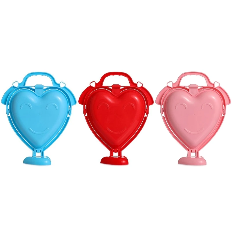 

Складная Фруктовая тарелка в форме сердца, пластиковый контейнер для хранения, 2-слойный сервировочный поднос