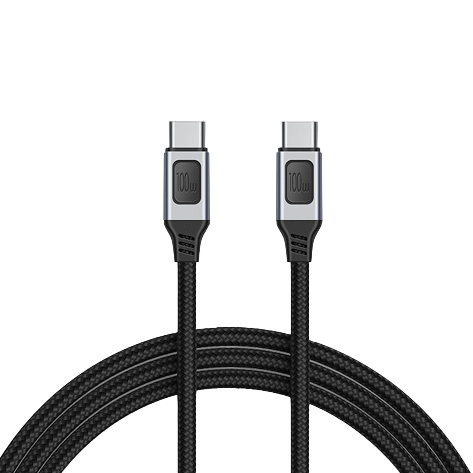 

USB C Charger Cable Fast Charging USB C To USB C Cable With Emarker Chip 20V/5A Double-Head Nylon Braided Type C Data Cable For