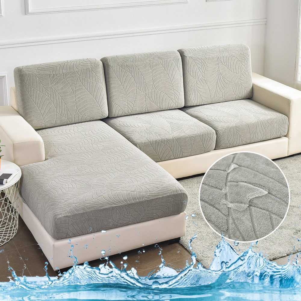 

Waterproof Sofa Seat Cushion Covers 1234 Seats Elastic L Shaped Corner Armchair Cover Sofa Slipcovers for Living Room Protector