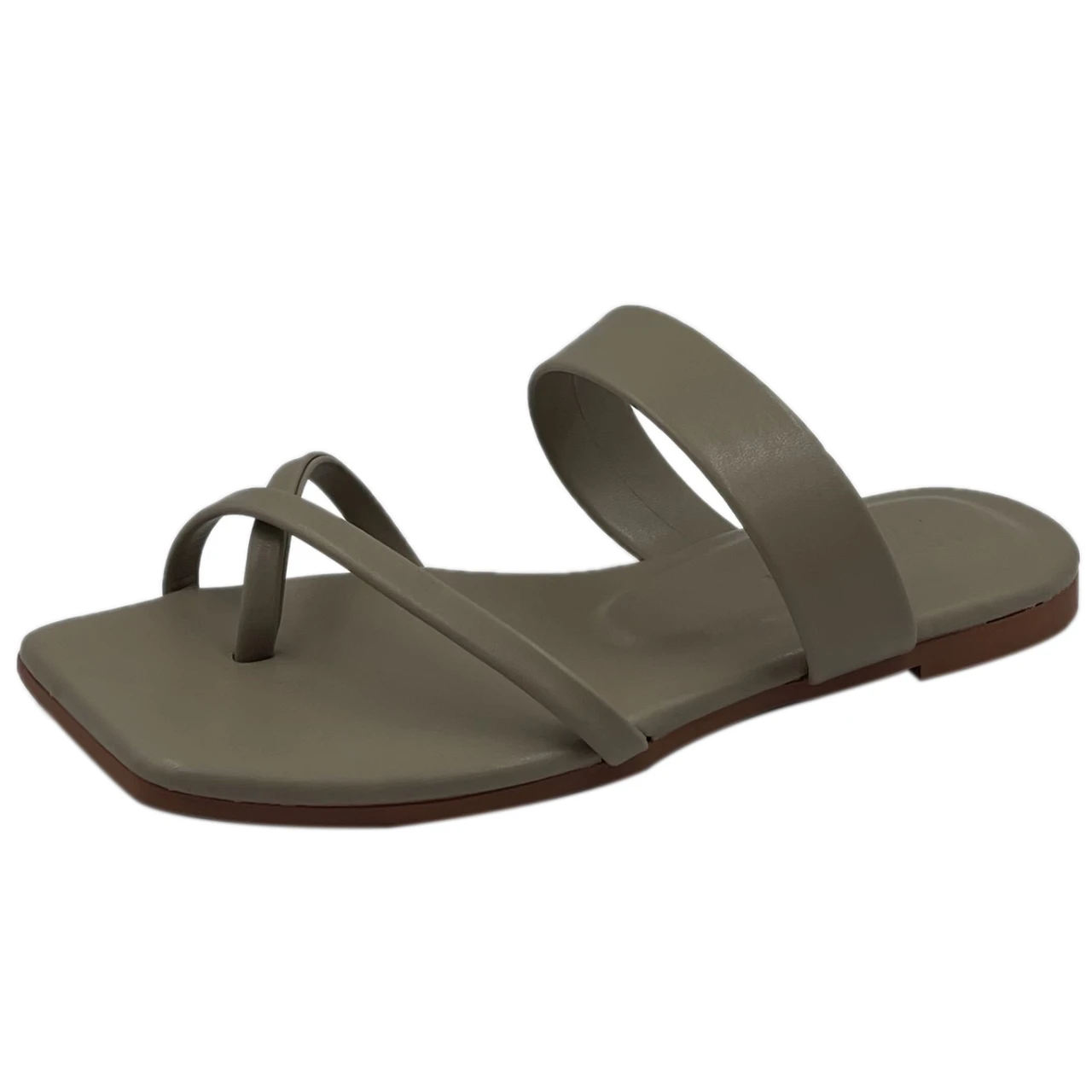 

WHNB 2022 NEWSummer Women Shoes Ladies Concise Slip On Sandals Casual Flip Flops Shallow High Heel Concise Slip-On Solid Color