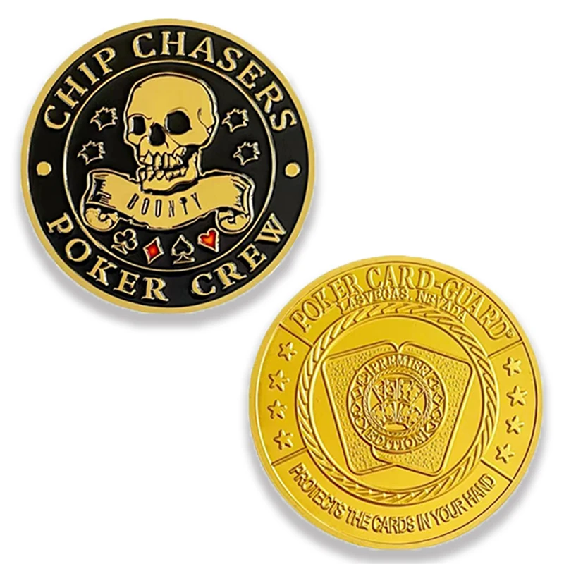 

Череп, игральные карты, памятные монеты, коллекционные монеты, украшение для дома, поделки, не искусственные монеты, подарки