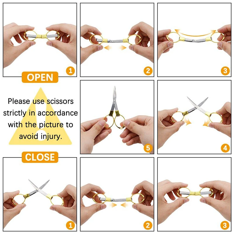 12 шт. складные ножницы из цинкового сплава