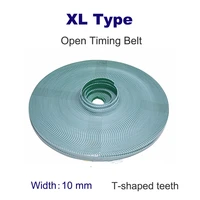 1 20meters open timing belt t tooth xl pitch 5 08mm width 10mm white polyurethane with steel wire pu synchronous belt