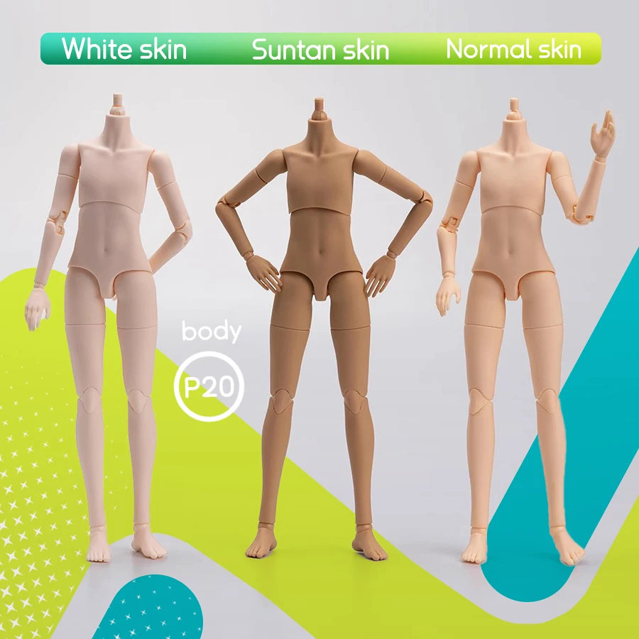 PICCODO P20 Съемная кукла тонкие аксессуары для тела белая кожа от солнечных ожогов