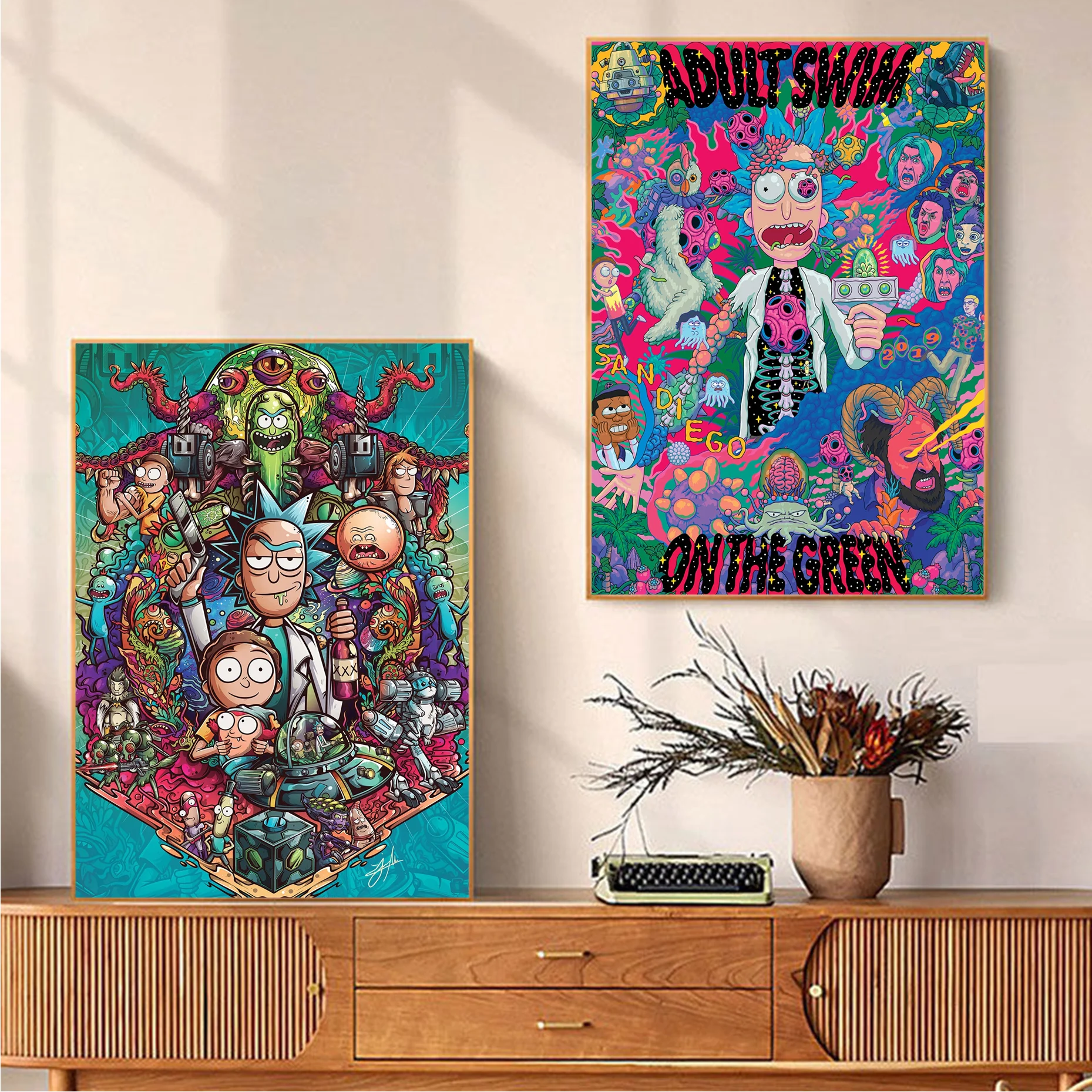 

Cartoon Anime Game Old Doctor And Little Boy Classic Anime Poster Decoracion Painting Wall Art White Kraft Paper Home Decor