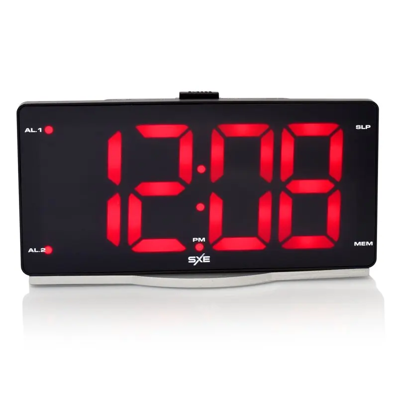 

2.5" LED Clock Radio with Digital Display and USB Charging Port
