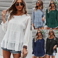 autumn and winter round neck casual shirt 2022 long sleeved new womens t shirt