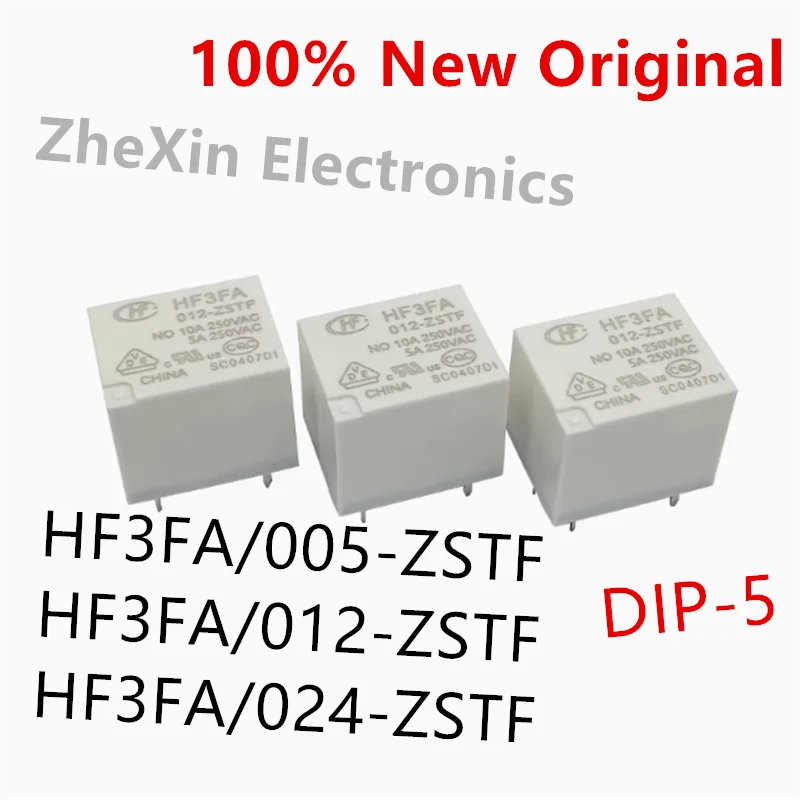 Фото 10 шт./лот HF3FA/012-ZSTF 、HF3FA/024-ZSTF 、HF3FA/005-ZSTF Новое оригинальное силовое реле HF3FA-005-ZSTF、HF3FA-012-ZSTF、HF3FA-024 №1
