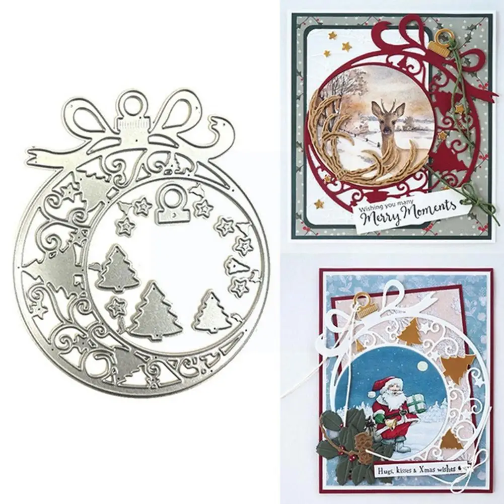 

Christmas Metal Cutting Dies New Year Stencil For Decor Diy Scrapbooking Dies Embossed Paper Card Gift Template Xmas V0d9