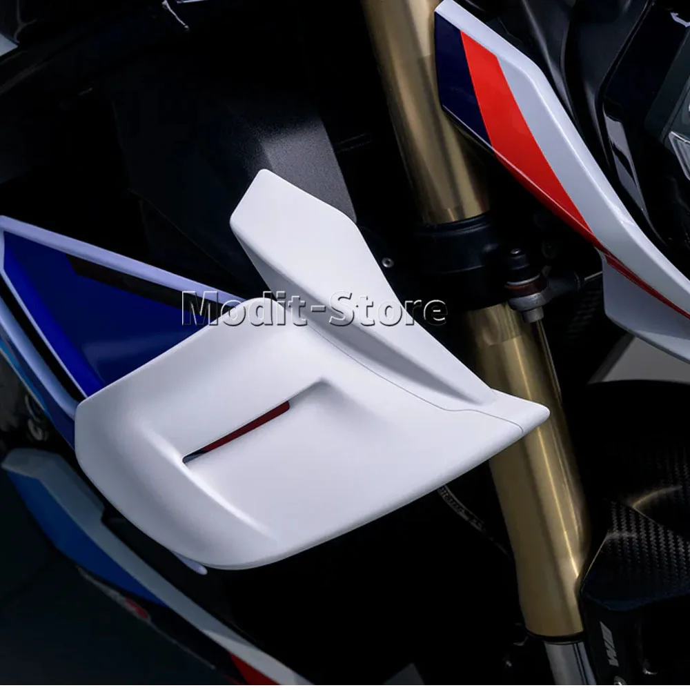 Фото Боковые спойлеры (винглеты) для мотоцикла BMW S1000R 2021-2026: передний спойлер, боковой обтекатель, фиксированные боковые крылья №5