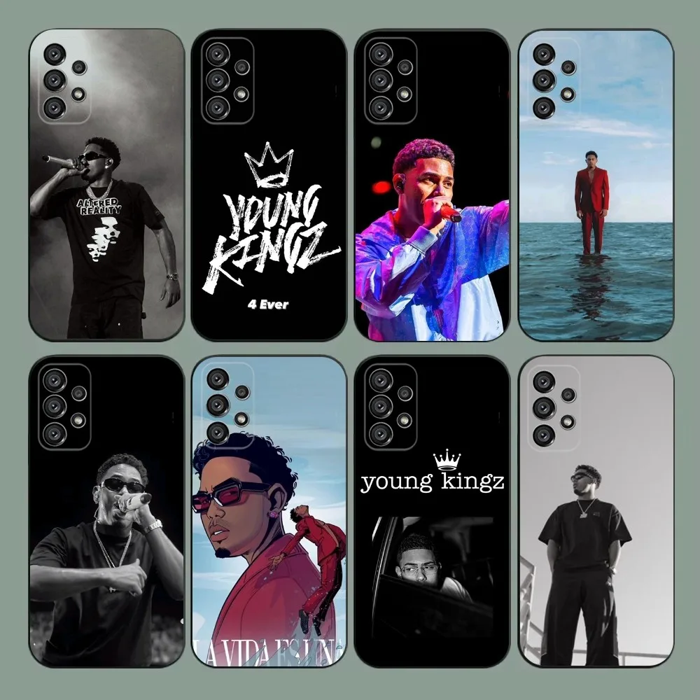 Чехол для телефона M-Myke T-Towers Rapper Samsung Galaxy A20 A21s A22 A31 A32 A52 A53 A72 73 A80 A91 Мягкий черный