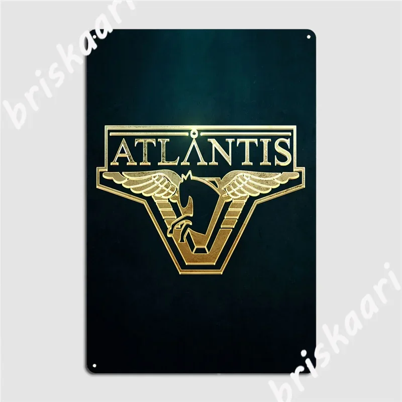 Металлический знак Stargate Atlantis Настенный декор паб гараж кинотеатр кухня жестяной