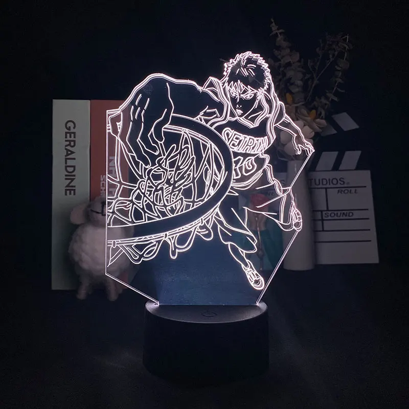 

3d Led Lamp Anime Kuroko's Basketball Kagami Taiga 3D Night Light for Bedroom Decor Nightlight Birthday Manga Gift Lamp