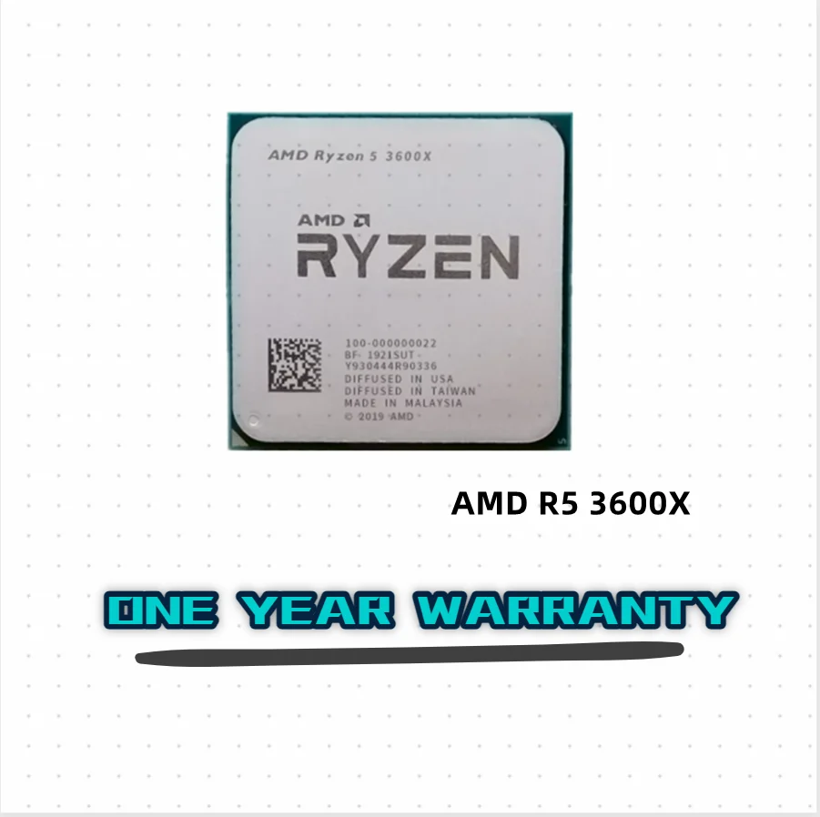 Процессор AMD Ryzen 5 3600X R5 3600X 3,8 ГГц шестиядерный двенадцатипоточный ЦПУ 7 нм 95 Вт L3 = 32M 100-000000022 разъем AM4