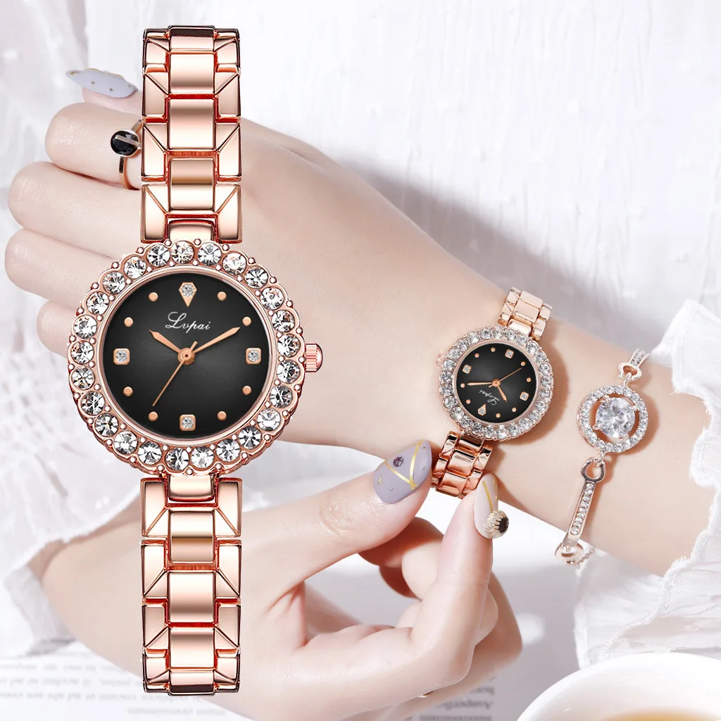 

Wrist Watch Dresses for Women 2022 Luxury Designer Ladies' Trend Alloy Quartz Watch Set Gifts Simple Watch Direct Wristwatches