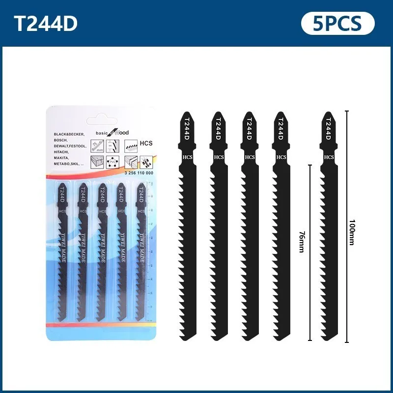 

Лезвие для сабельной пилы T244D с хвостовиком HCS T, 5 шт.