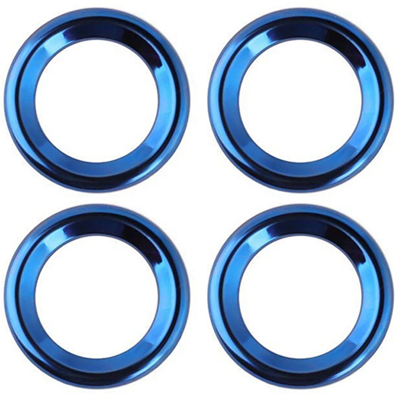 

2X Interior Door Audio Speaker Ring Cover Trim For 10Th Gen Honda Civic 2019 2018 2017 2016, Blue