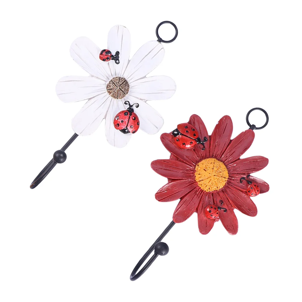 

2 Pcs Clothes Hooks Wall Mount Hat Hooks Wall Hanging Hooks Key Coat Hooks