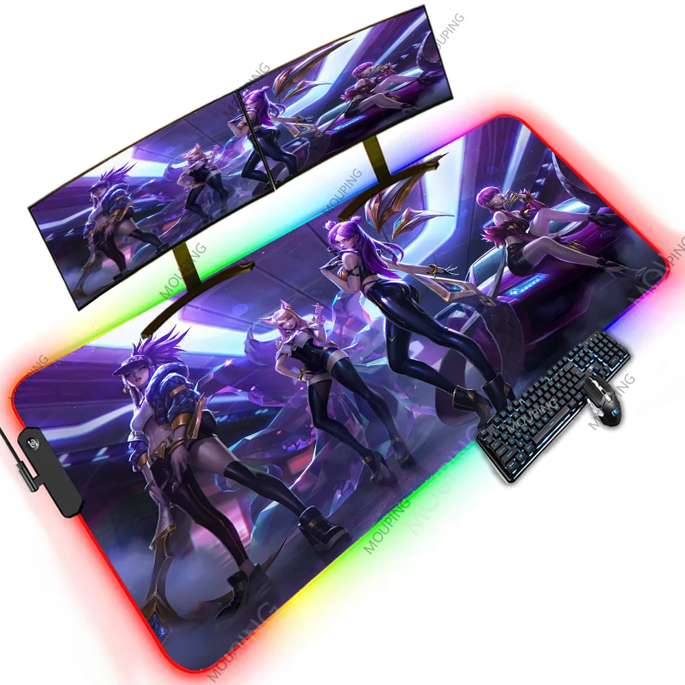 

League of Legends Carpet Backlit 120x60 Custom Mat Print Playmat Office Accessories Portable Laptop Ultra Large XXXL Led Rgb Mat