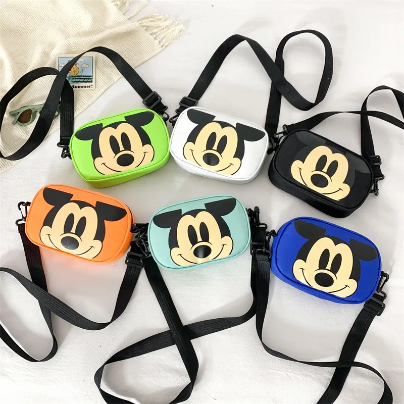 Disney Kids Shoulder Bag for Boy Girl Children Cute Cartoon Crossbody Bag Mickey Mouse Toddler Side Bags for Girls Free Shipping