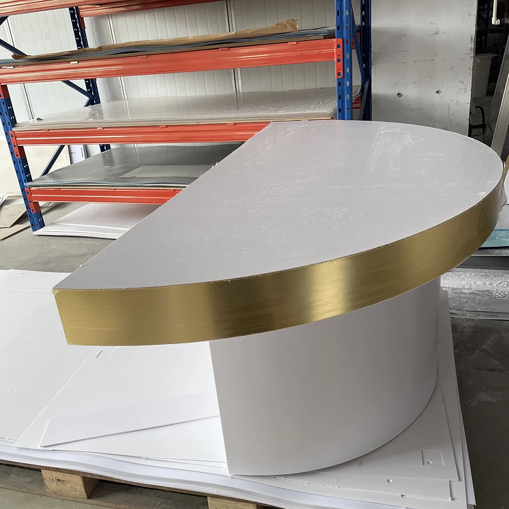 Элегантные классические белые полукруглые акриловые принадлежности для