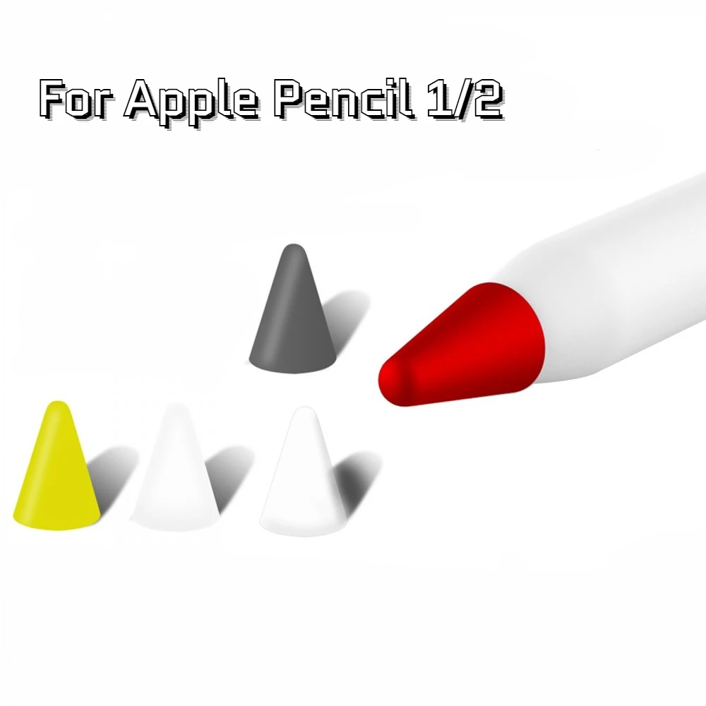 

For Apple Pencil 1/2 Universal Silicone Tip Protector Non-slip Wear-resistant Nib Protective Cover For Apple Pencil Series