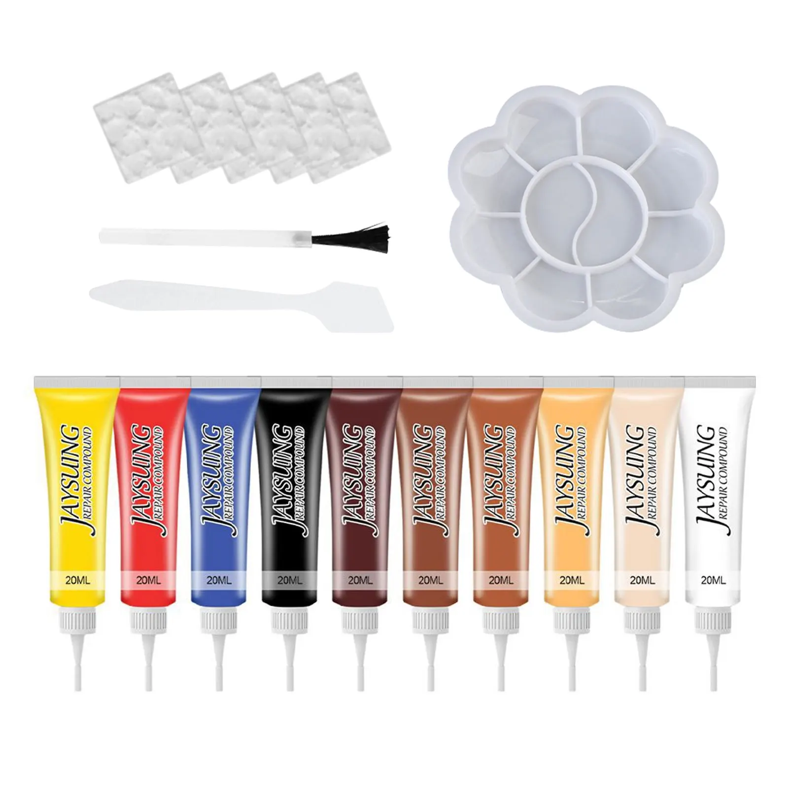 

Vinyl And Leather Repair Kit Leather Paint Scratch Tears Burn Holes RepairScratch Rip Scuffs Tool 10 Colors Repair Kit For Sofa