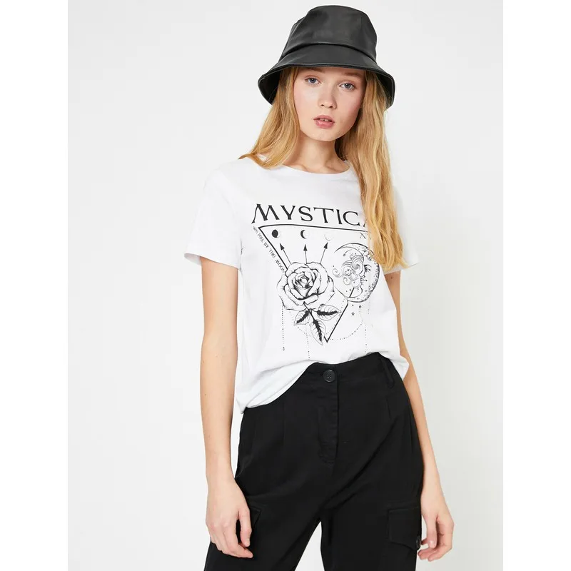 

Women's Printed T-Shirts T Shirt Y2K Top Nostalgic Summer Women T-Shirt Anime Bluz