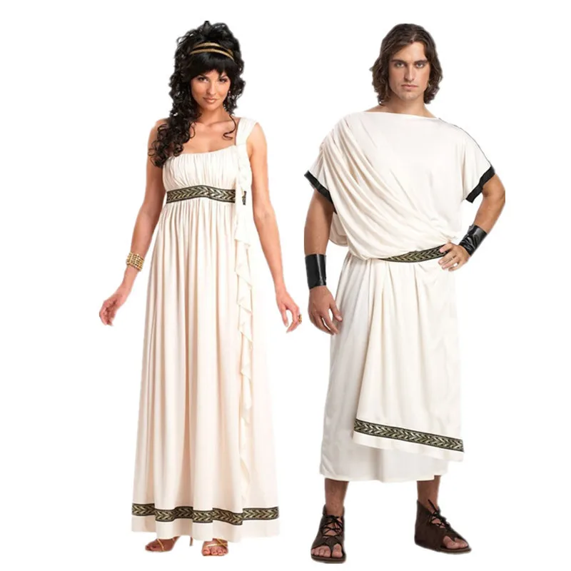 

Halloween Adult Medieval Arabic Roman Carnival Party Vintage Lovers Dress Stage Performance Greek Mythology Cosplay Costumes