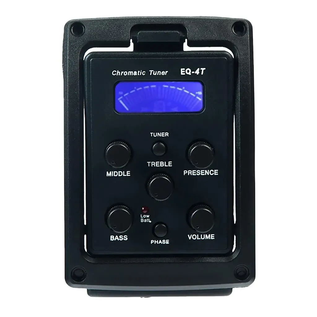 

4-Band Acoustic Guitar Preamp EQ with LCD Display for Recording