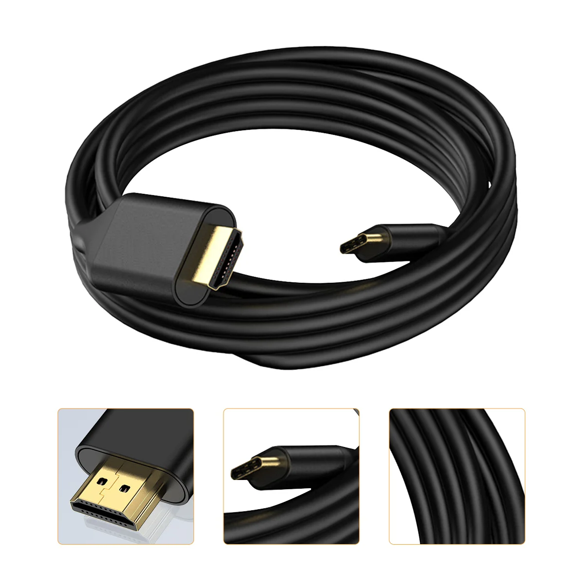 

USB3.1 Type-C Adapter Cable 4K 2K 60Hz Video Cable for Tablet Laptop Projector