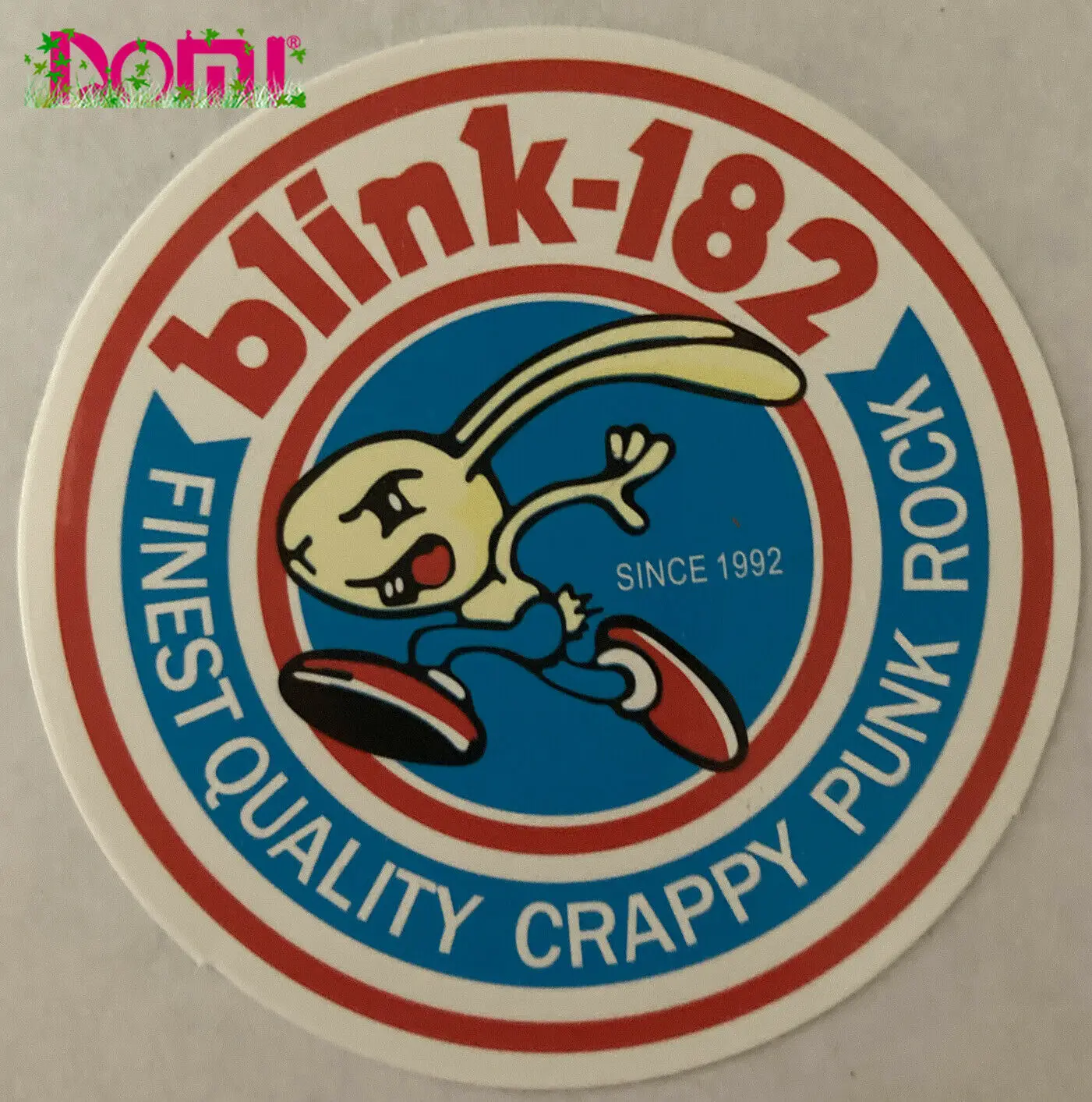 Автомобильная наклейка DOMI Blink 182, Виниловая наклейка на бампер в стиле рок, панк