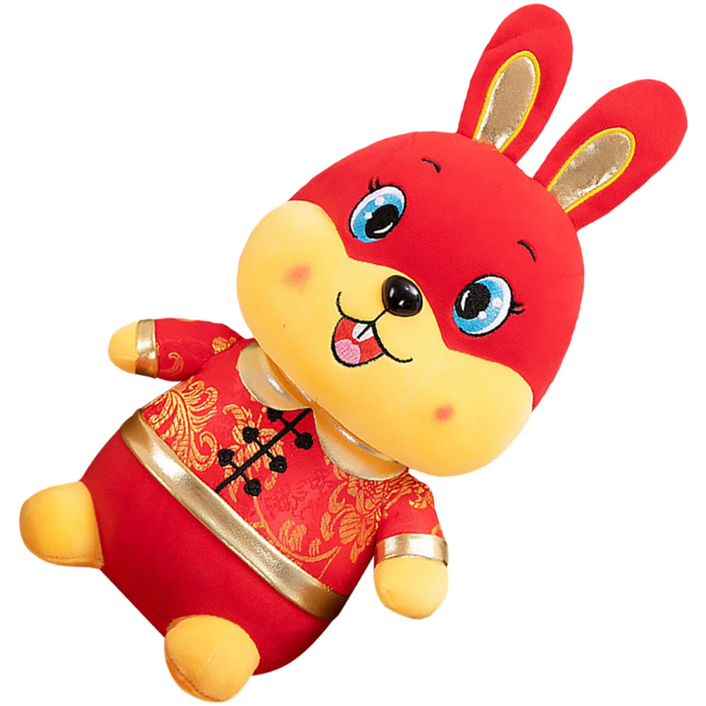 

Rabbityear Stuffed Toy New Plush Bunny Chinese Mascot Pillow Zodiac Animals Gift Huggingspring Toys Festival Animal Lunar