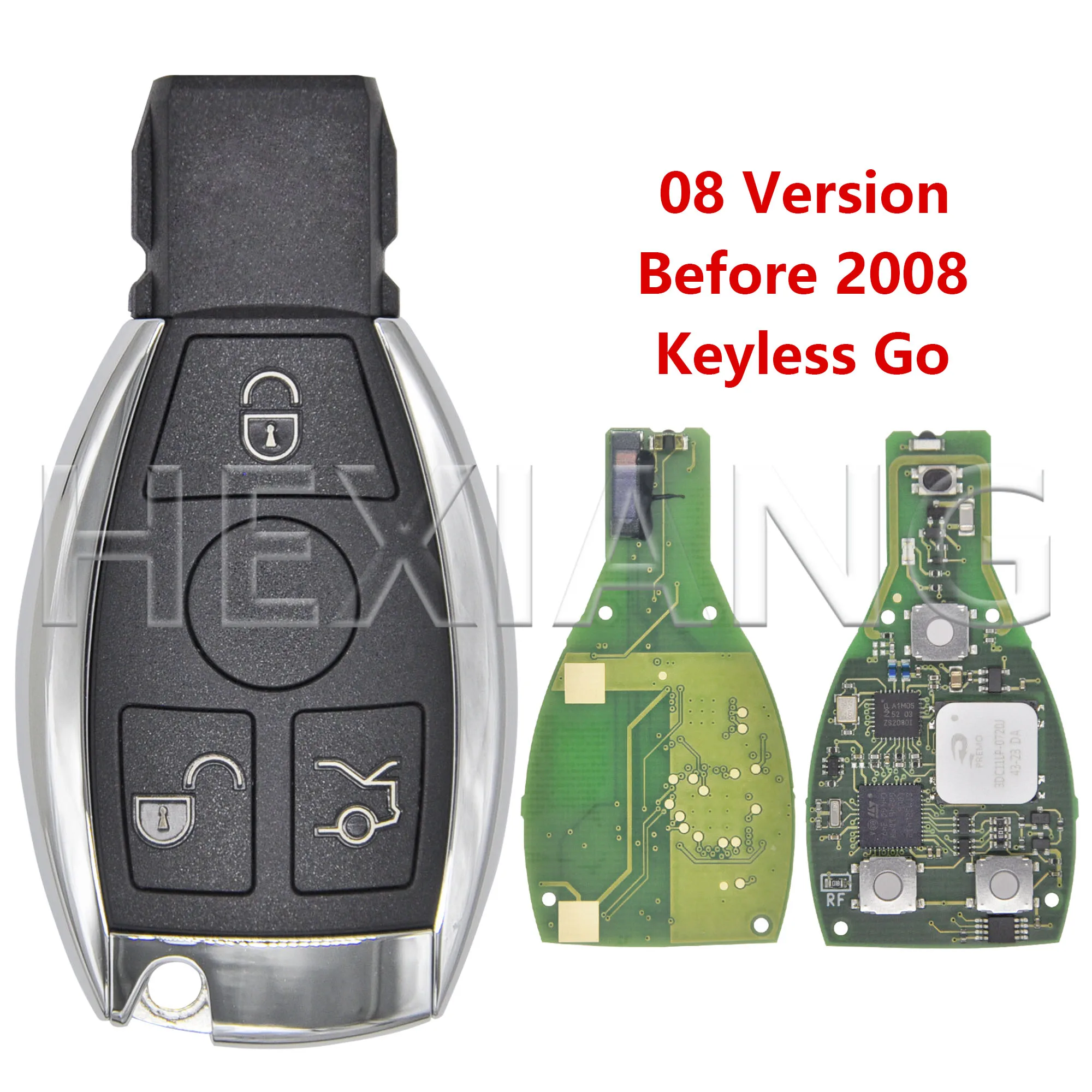 

HE CGDI Half Smart/Keyless Go Поддержка BGA & NEC Стиль 315/433 МГц Автомобильный ключ дистанционного управления с точкой для Mercedes A C E S Class
