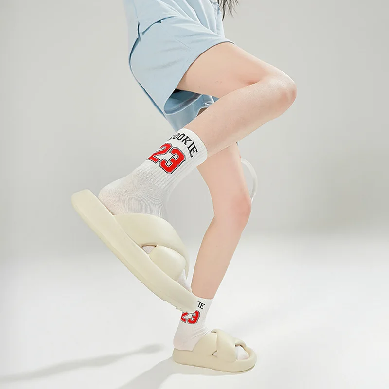 Fashion Girls Cross Slipper Soft EVA Thick Bottom Women's Slippers Indoor Shoes Female Home Beach Flip Flops Summer Slippers