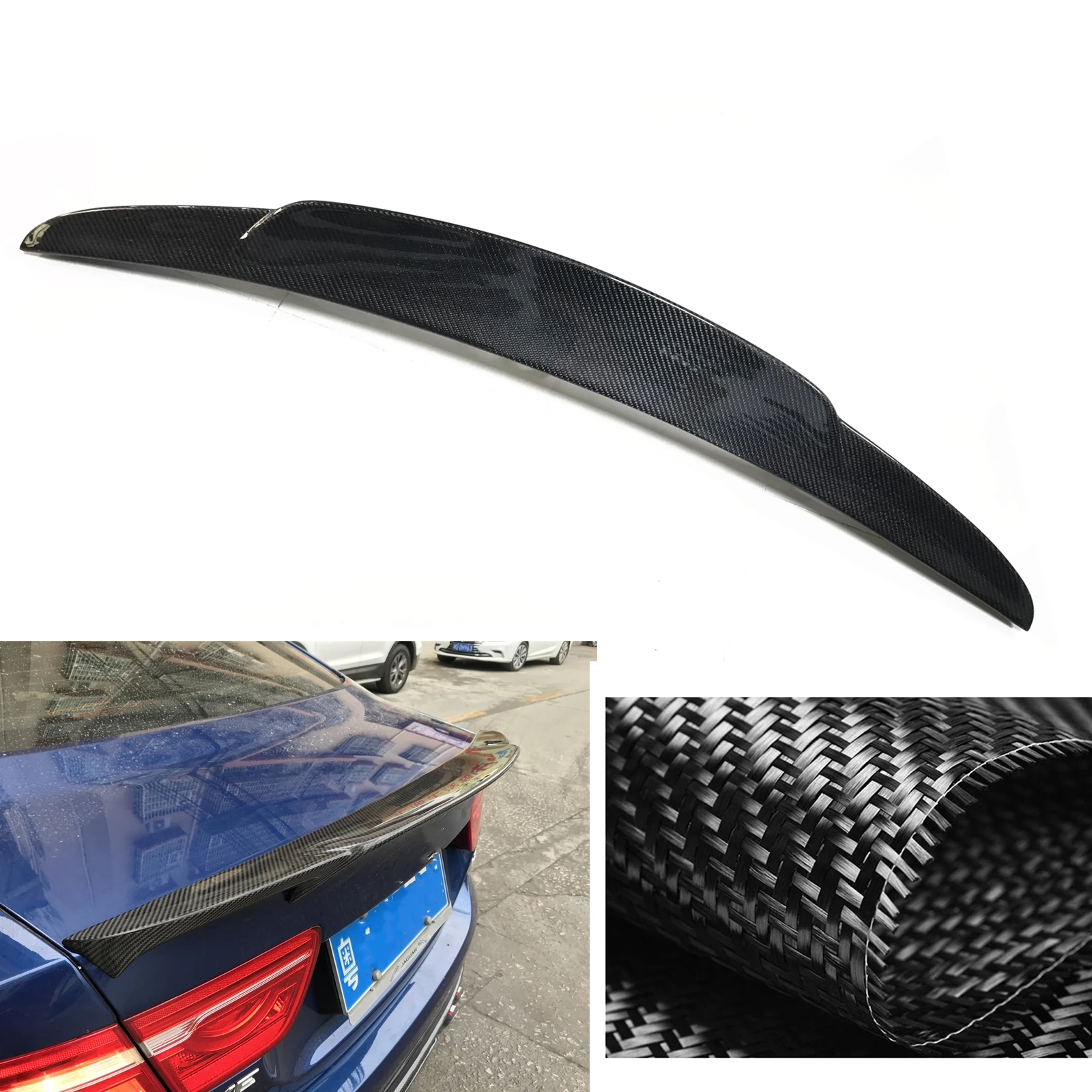 

Задний спойлер для Jaguar XE 2016-2018, крышка багажника, крыло из натурального углеродного волокна, задние ворота автомобиля, оконная отделка, комплект кузова, Верхний Разделитель губ
