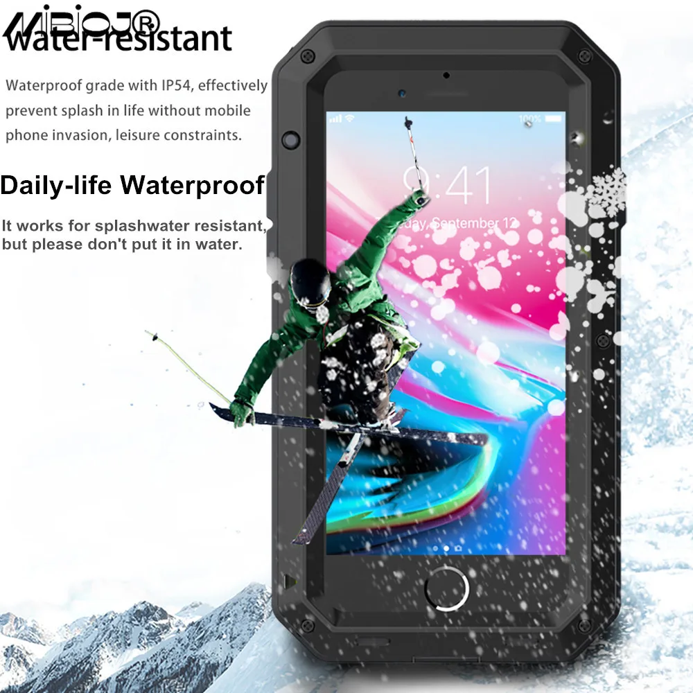 Tanie Dla IPhone 14 13 12 11 Pro XS MAX XR 8 7 Plus 5S Heavy Duty Doom Pancerz Metal Aluminium Odporna Na Wstrząsy Obudowa Wodoodporna Obudowa Telefonu