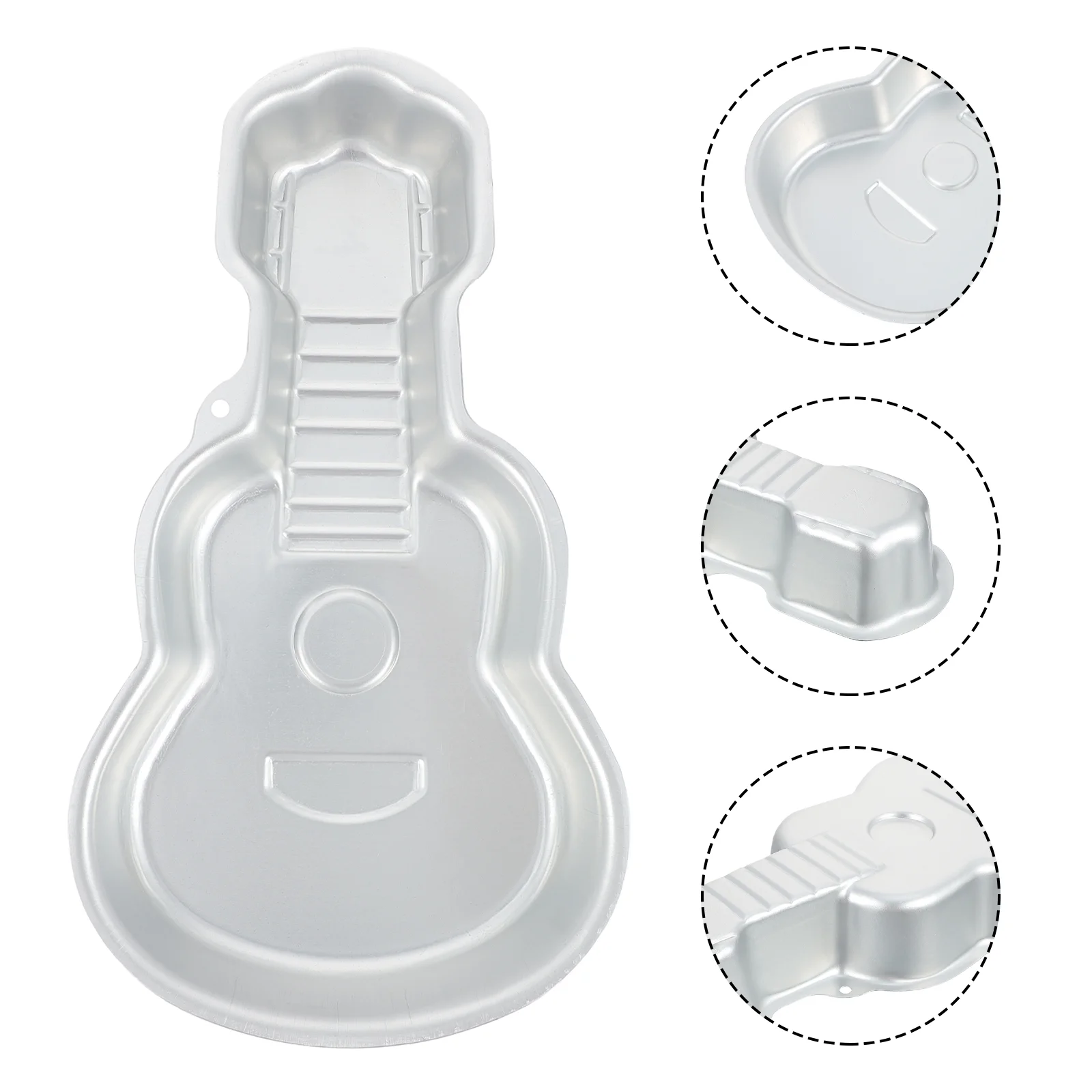 

Cake Baking Pan Guitar Mold Nonstick Tray Novelty Candy Molds Pudding Jelly Mould Christmas Pastry Pizza Bottom Removable Shape