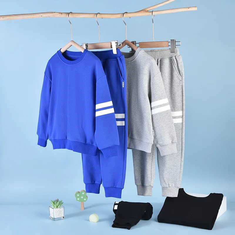

2022 Autumn Children Sets O Neck Long Sleeve Sweatshirts Pants 2 Pieces Sets Sudaderas Kids Clothing Children Sets Clothes Boys