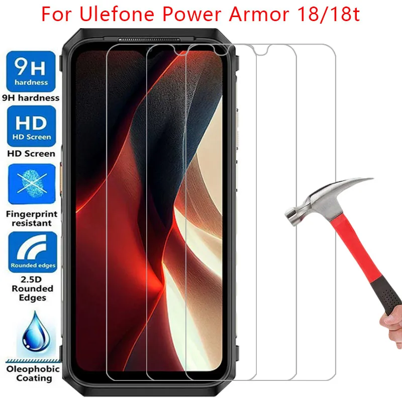 Защита экрана для ulefone power armor 18 t ультразащитное закаленное стекло на armor18 armor18t