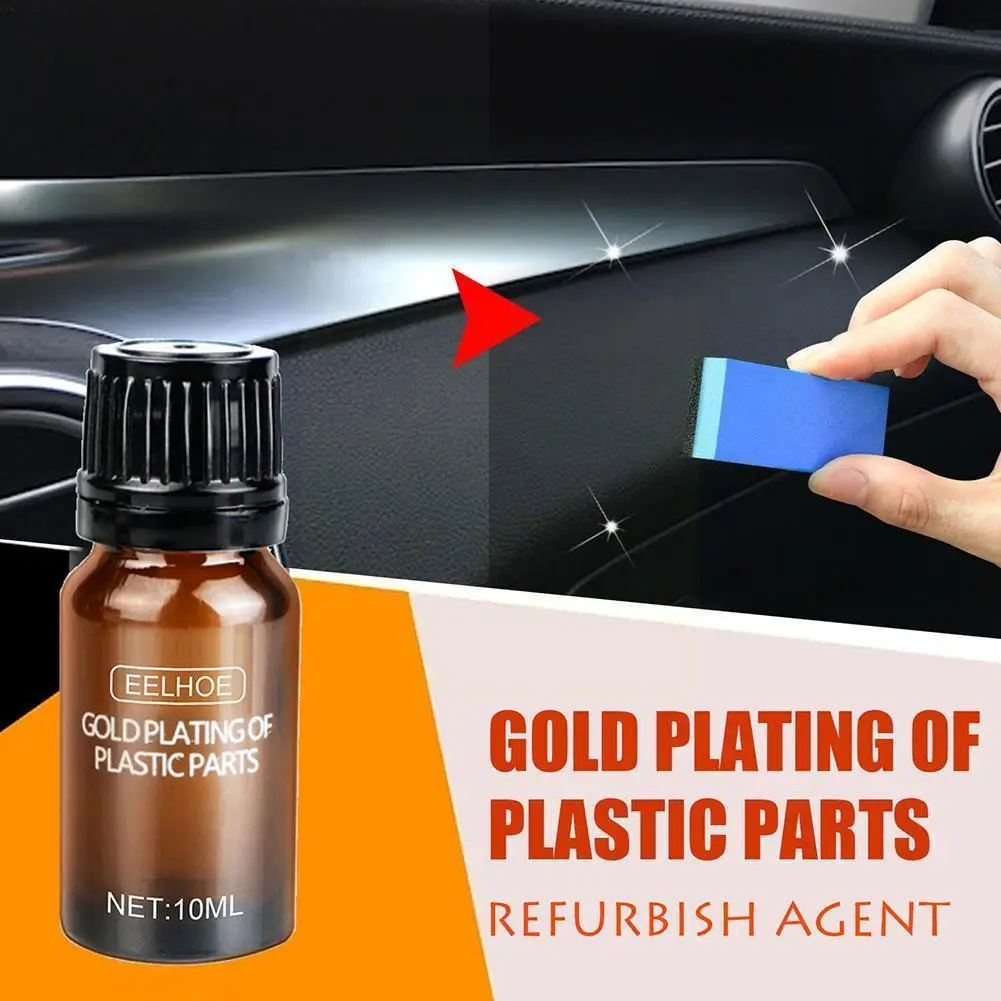 

Auto Car Plastic Parts Refurbish Agent With Sponge Car Coating Plastic Paste Renovated Maintenance Interior M4P0