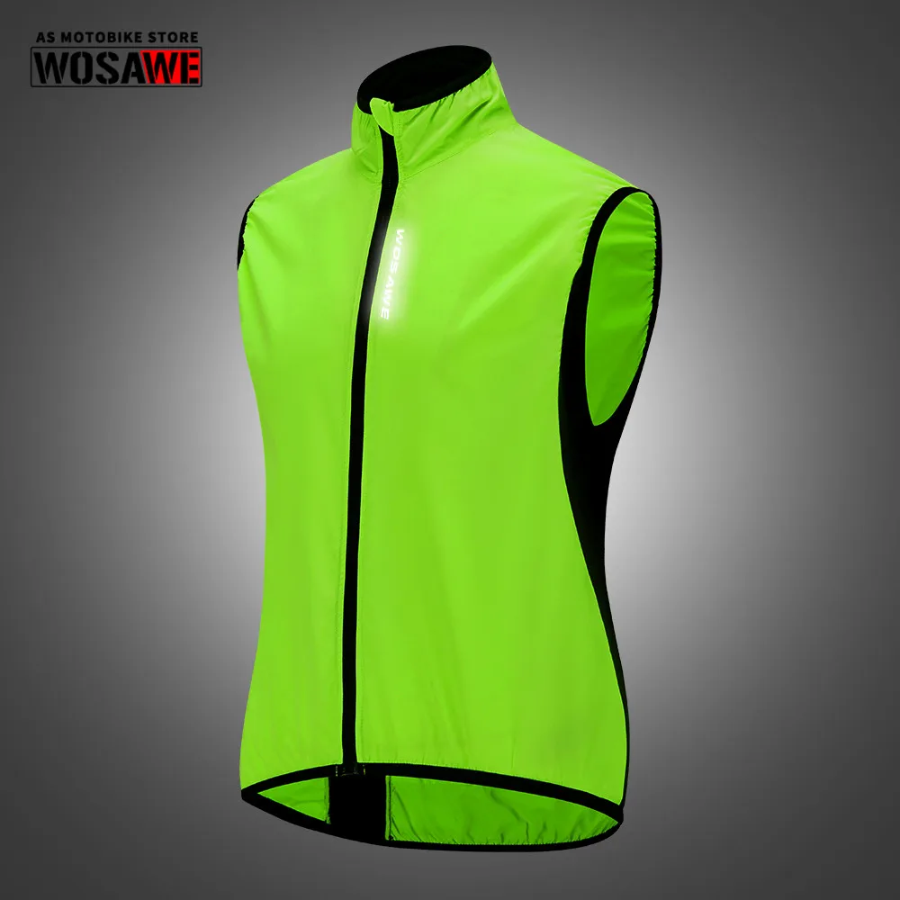 

WOSAWE Motorcycle Vest Racing MTB Bike Jersey Summer Breathable Windproof Keep Dry Vest Water Repellent Men
