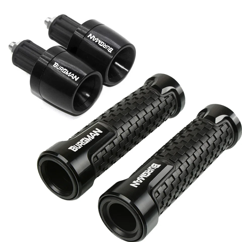 Фото Подходит для AN200 AN250 AN400 AN650 Burgman AN 125 250 400 650, аксессуары для мотоциклов, ручки для руля, наконечники для руля, крышка №1